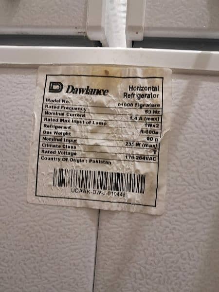 Dawlance Deep Freezer ( 2 door)  for Sale 1