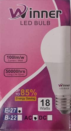 LED Bulb 18w with 1 year Warranty