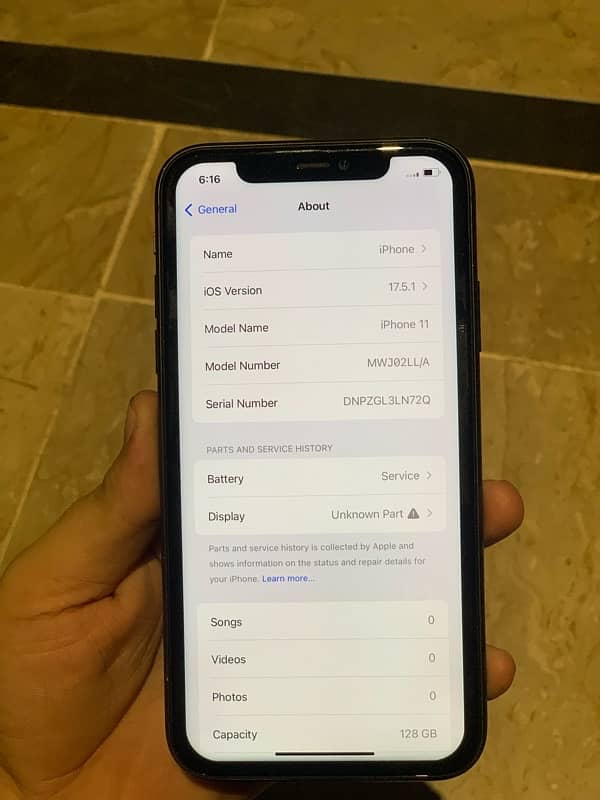 iPhone 11 jv 128 gb non pta 6