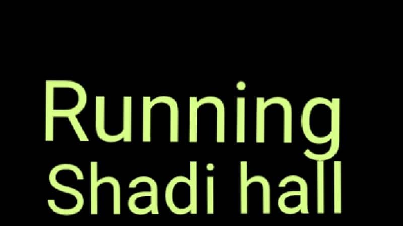 Running banquet/shadi hall for sale 0