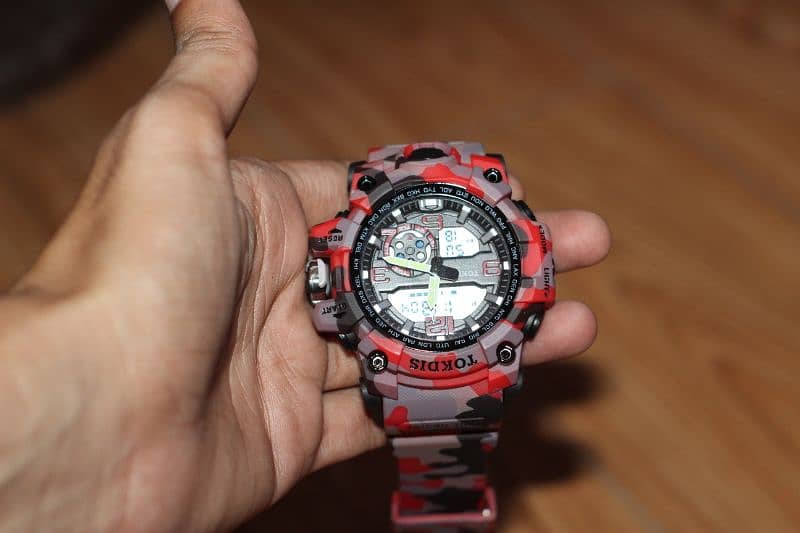 waterproof military watches dual time 0