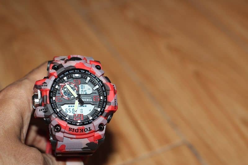 waterproof military watches dual time 2