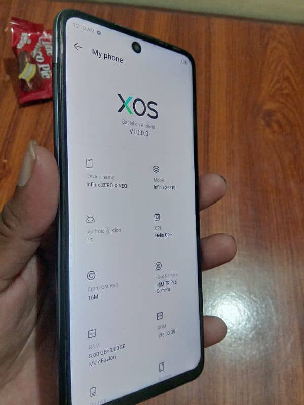 infinix zero x neo 8gb+3gb 128 pta approved 7