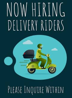 Looking for a Delivery rider