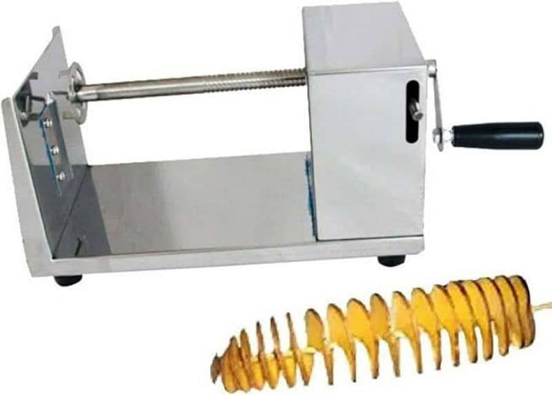 Chips Counter Stall and Potato Spiral Cutter For Sale 1