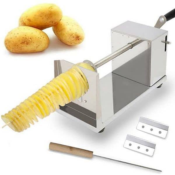 Chips Counter Stall and Potato Spiral Cutter For Sale 3