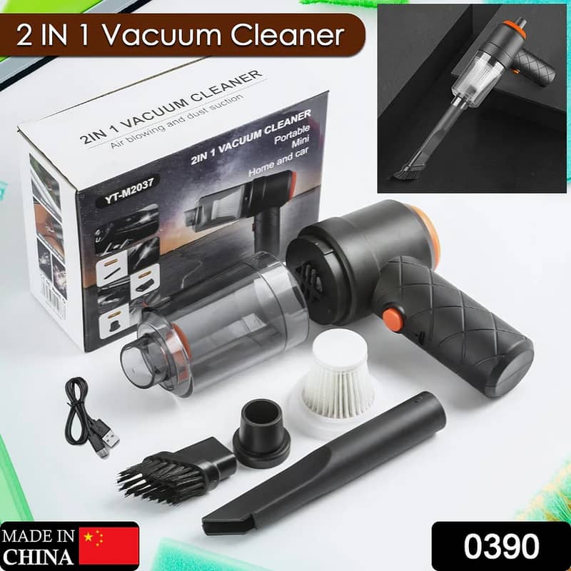 MINI PORTABLE WIRELESS VACUUM CLEANER + BLOWER for Car 3