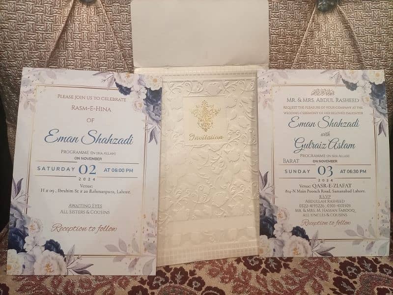 Customized Wedding Invitation Cards Printing Available in Lahore 3