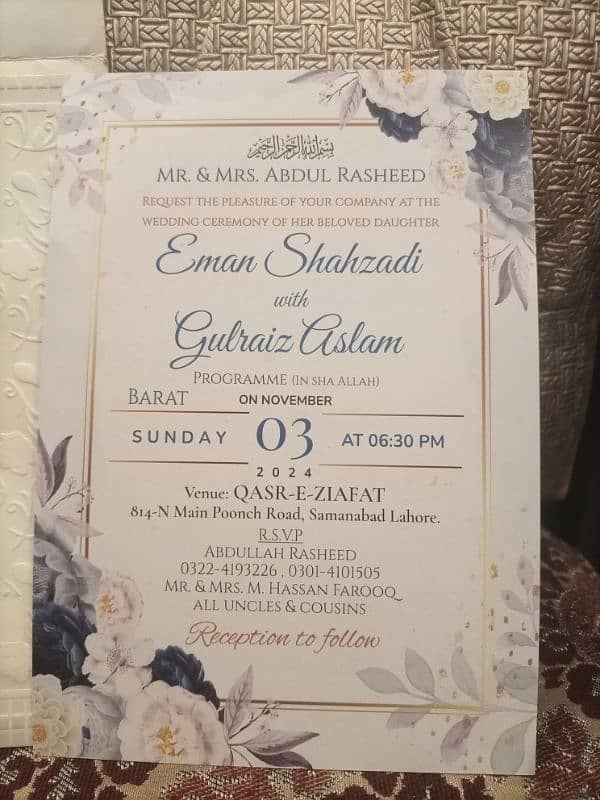 Customized Wedding Invitation Cards Printing Available in Lahore 4