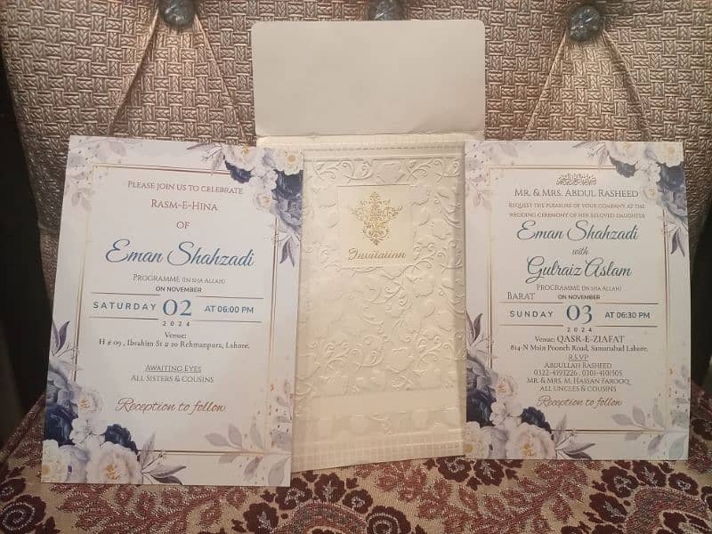 Customized Wedding Invitation Cards Printing Available in Lahore 5