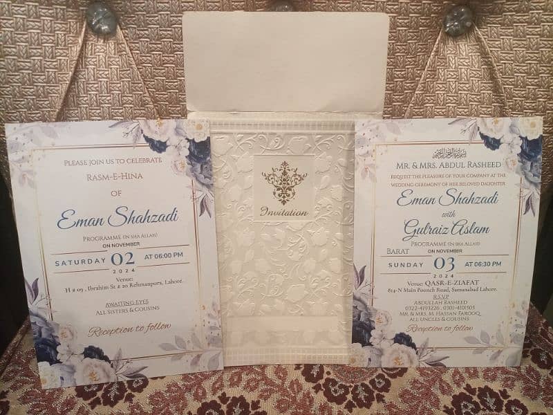 Customized Wedding Invitation Cards Printing Available in Lahore 7