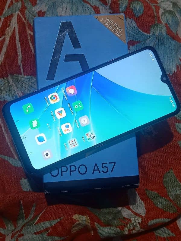 Oppo A57 6gb 128gb with box 1