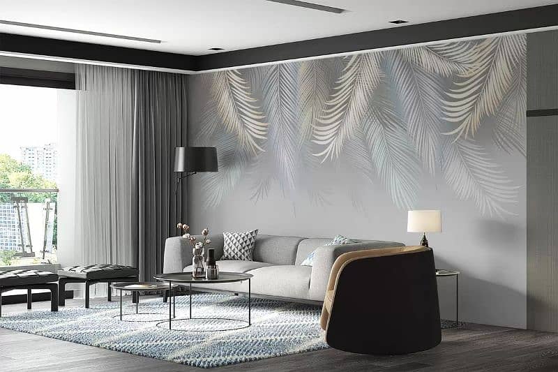 imterior Designer wall decor wiod flooring  wallpaper vinyl blind wpc 11