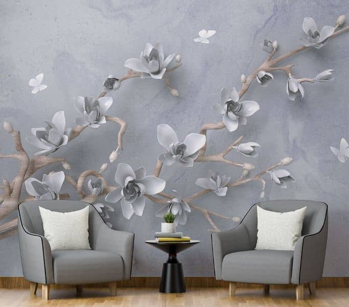 imterior Designer wall decor wiod flooring  wallpaper vinyl blind wpc 19