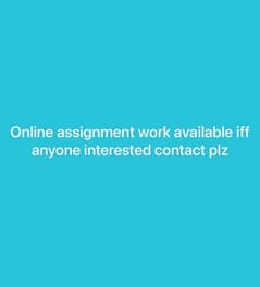 assignments work