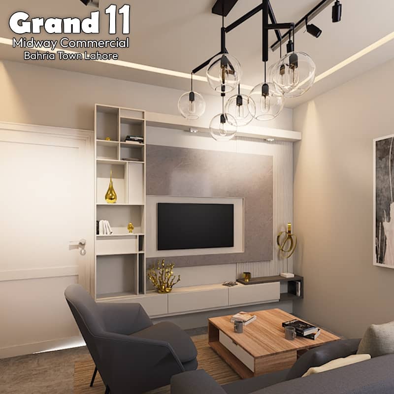 Attention: With 34 Lac Get in Mindway commercial, facing Park view By Booking A Fully Furnished 1 Bed Apartment In Grand height 11, Bahria Town With Flexible Payment Plan 1