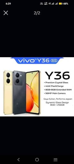 ViVo Y36 16/256. . . 10/10 New H