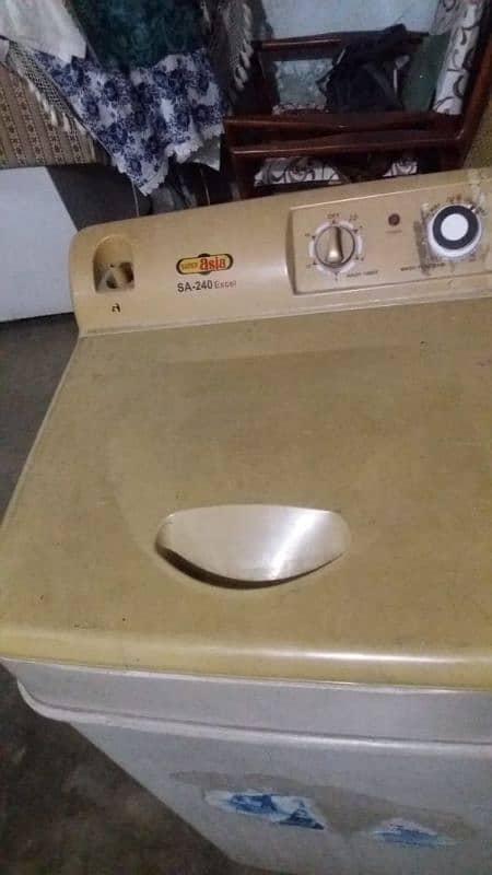 super asia washing machine good condition no fault 1