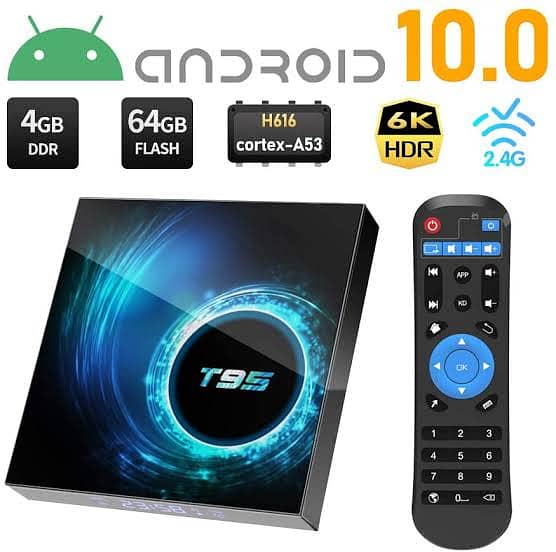 Smart TV box Cherry 4K Ultra HD Android 10. with Free G10 Voice Remote 2