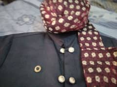 Sherwani (Black) & kulla (Mehroon) 0