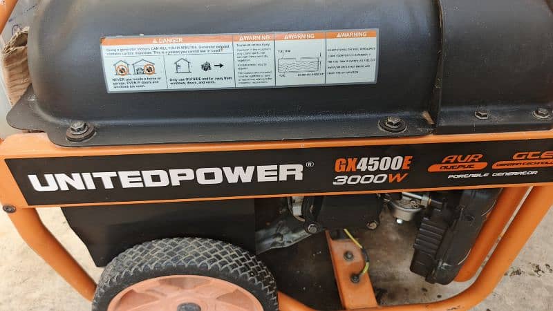 United powar generator 3kv gas and petrol 3