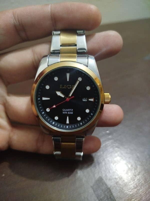 LIGE brand high quality quartz watch with Date 1