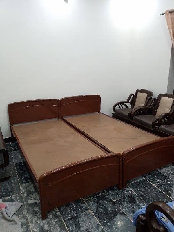 02 full size single beds 78x39 3