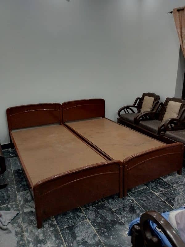 02 full size single beds 78x39 4