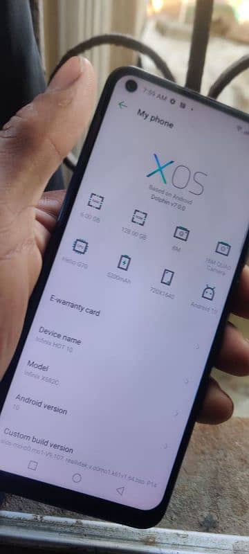 infinix hot 10 6GB 128 all ok original condition 10by10 2