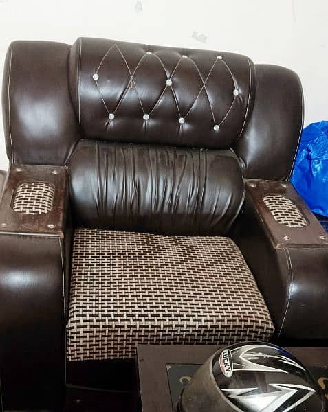 6 seated sofa set/ rexine material sofa/ sofa set 2