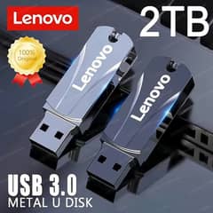 Lenovo 2TB USB Flash Drives USB 3.0 High-Speed File TransferWaterproof