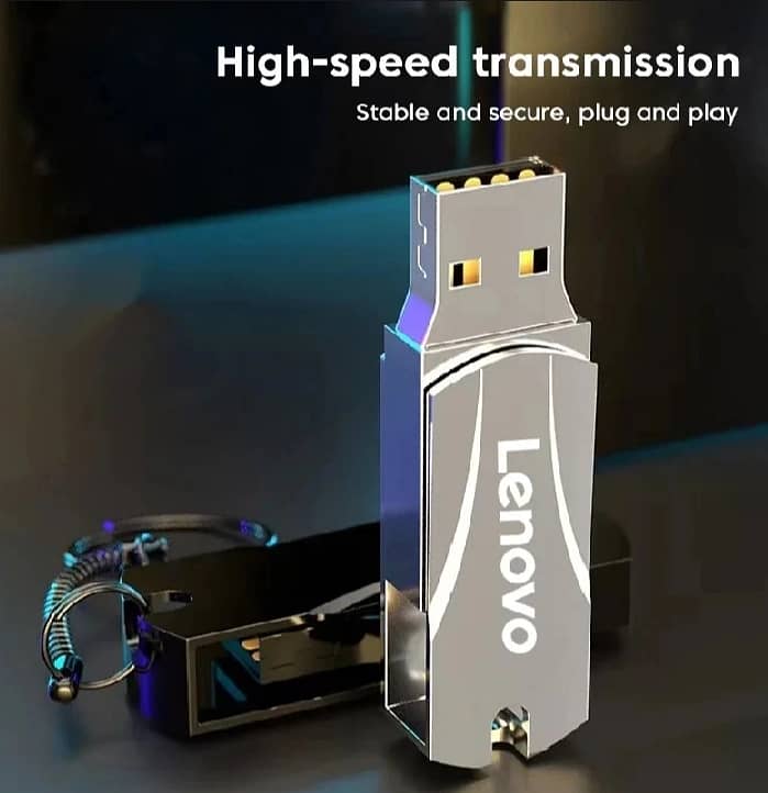 Lenovo 2TB USB Flash Drives USB 3.0 High-Speed File TransferWaterproof 3