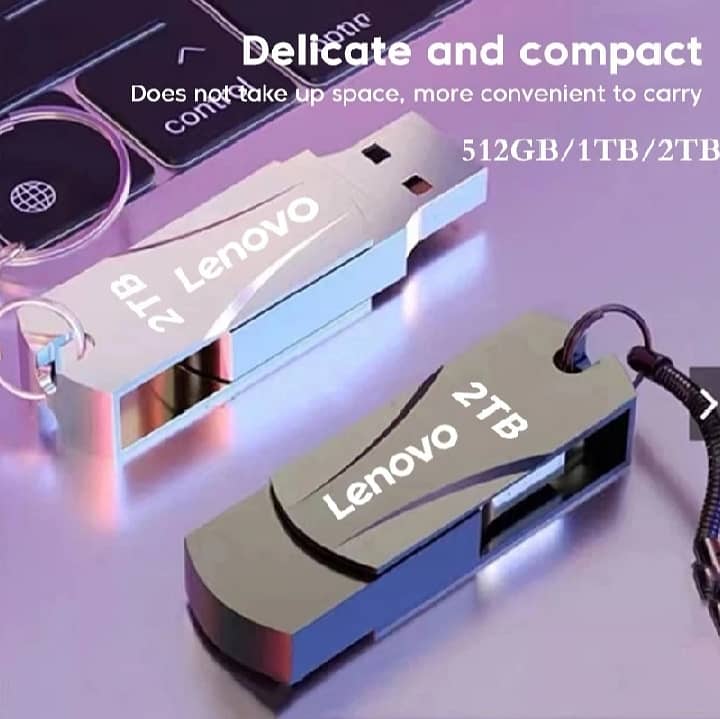 Lenovo 2TB USB Flash Drives USB 3.0 High-Speed File TransferWaterproof 5