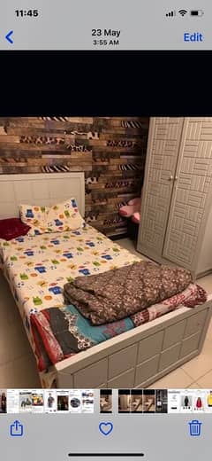 clean single bed big size 0