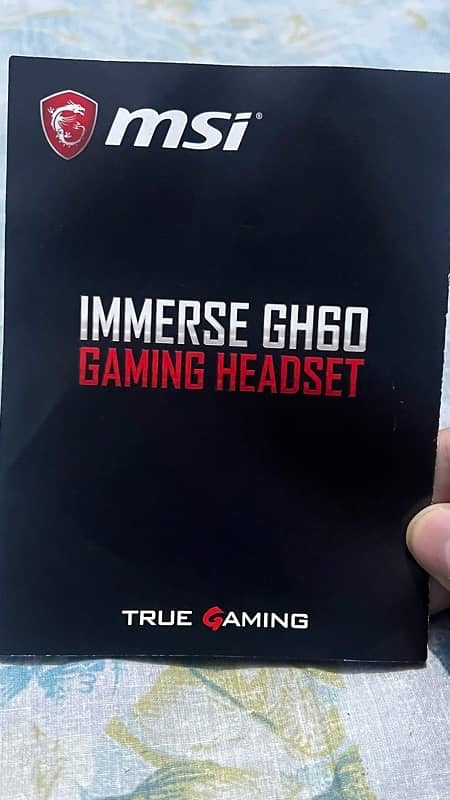 MSI Immerse GH60 Gaming Headset Brand new 5