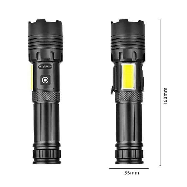 High Power Torch Light Rechargeable Tactical Flashlight 5