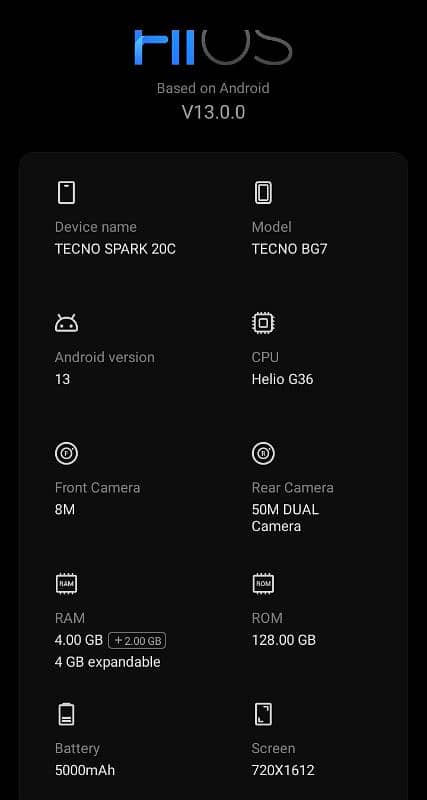 Tecno Spark 20c,, 4+4/128gb, (Only exchange) 16