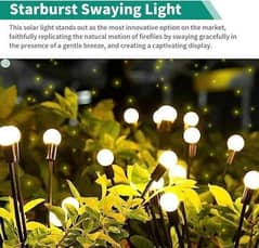 10 pcs firefly garden solar light