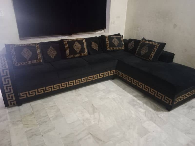 versace L shape sofa left corner set 0