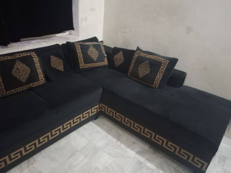 versace L shape sofa left corner set 2