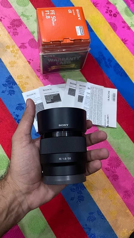 Sony FE 50mm 1.8 full frame Lens O3l7-4OO47O7 1