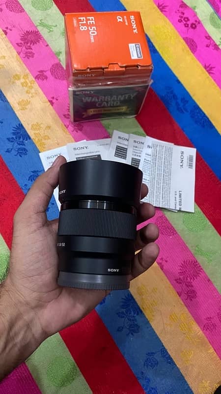 Sony FE 50mm 1.8 full frame Lens O3l7-4OO47O7 2