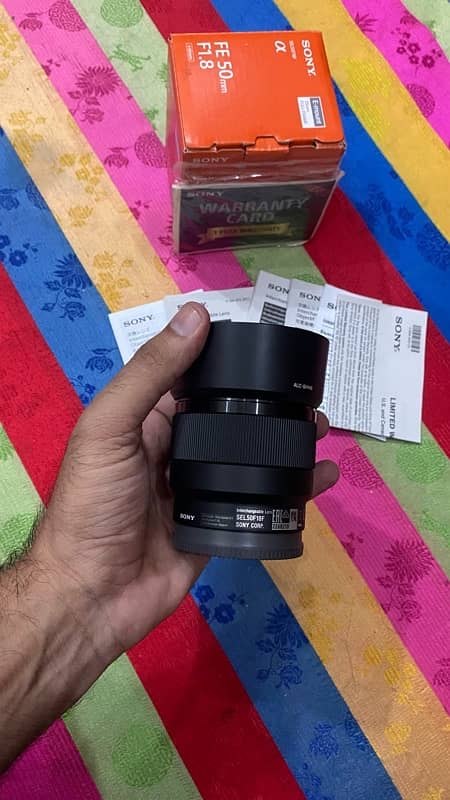 Sony FE 50mm 1.8 full frame Lens O3l7-4OO47O7 4