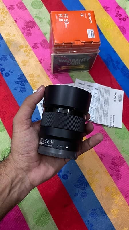 Sony FE 50mm 1.8 full frame Lens O3l7-4OO47O7 5