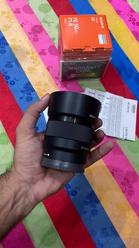 Sony FE 50mm 1.8 full frame Lens O3l7-4OO47O7 6