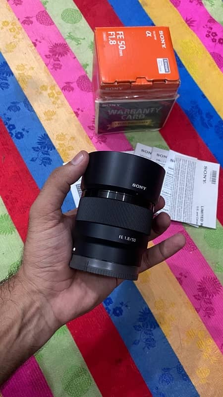 Sony FE 50mm 1.8 full frame Lens O3l7-4OO47O7 7