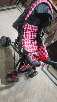 baby pram only 2 months used with no defect. . contact# 03342133361