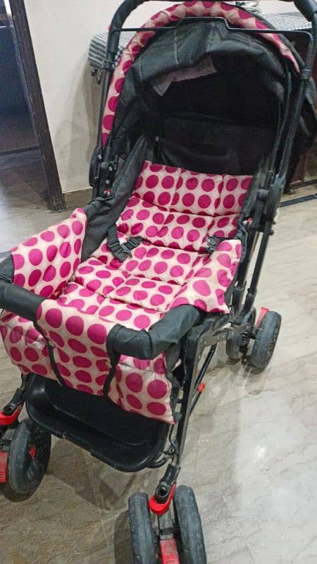 baby pram only 2 months used with no defect. . contact# 03342133361 1