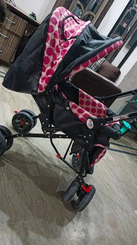 baby pram only 2 months used with no defect. . contact# 03342133361 3