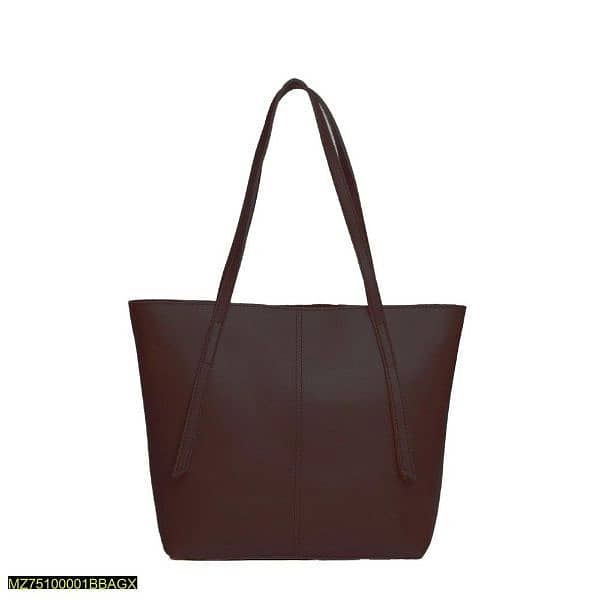 leather casual shoulder bag. chocolate brown. 1